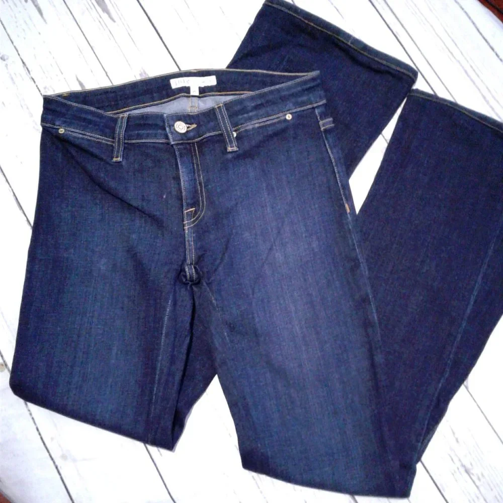 JOIE Mid Rise Flare Ravine Wash Jeans Size 26 - Picture 2 of 6